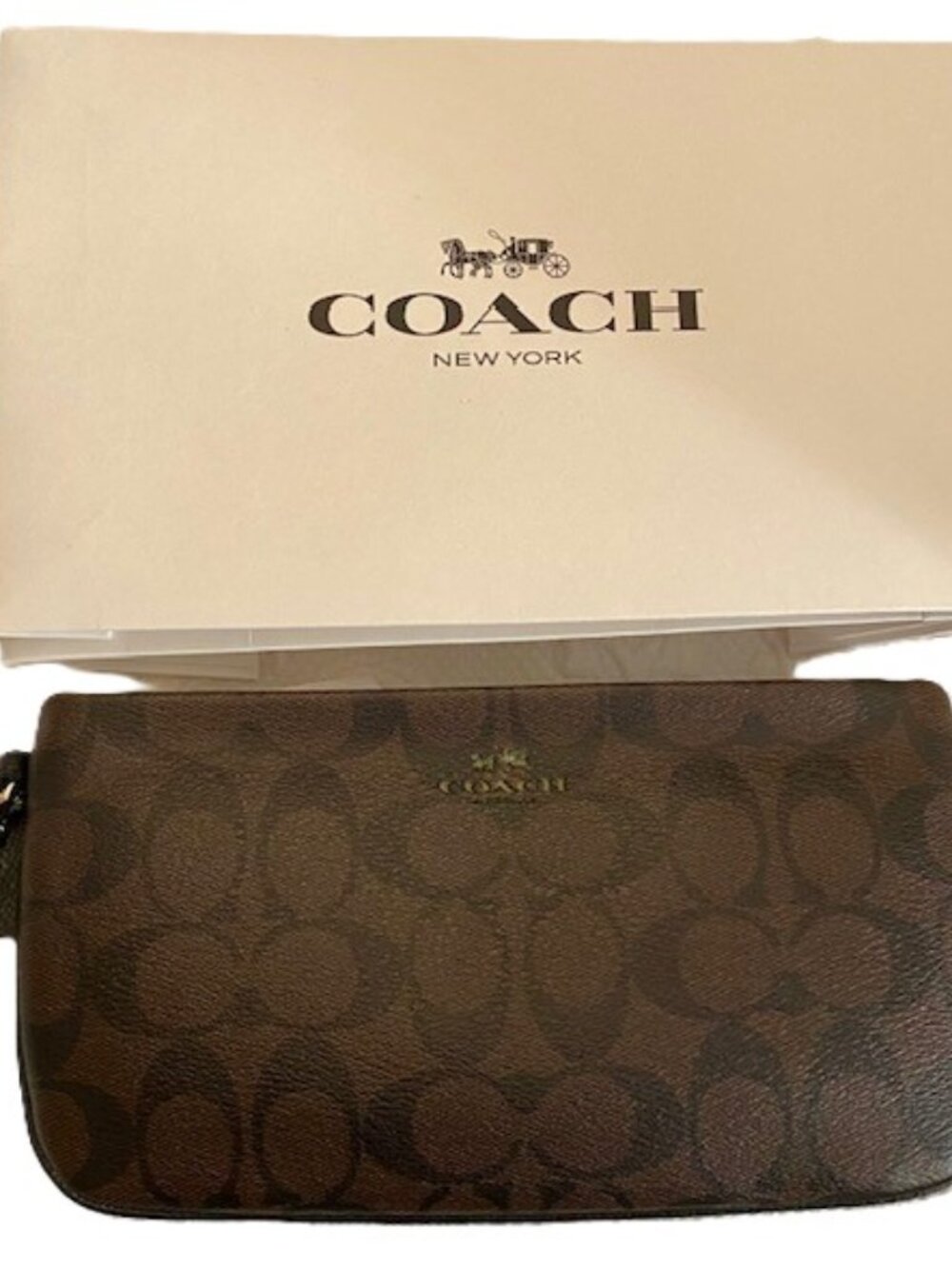 Coach Monogram Signature Style Wristlet ~ NWT